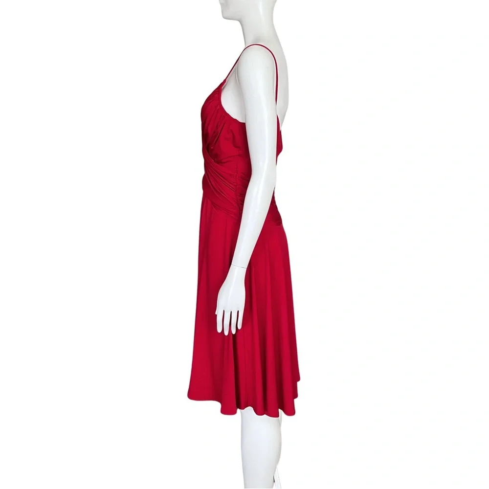 Vintage Y2K Red Hoco Cocktail Dress Medium Homecoming Wedding Guest Retro Vampy - Picture 4 of 11